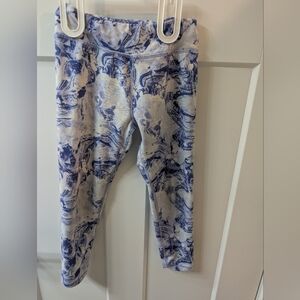 jumping beans Blue Marble-Print Leggings, Size 6